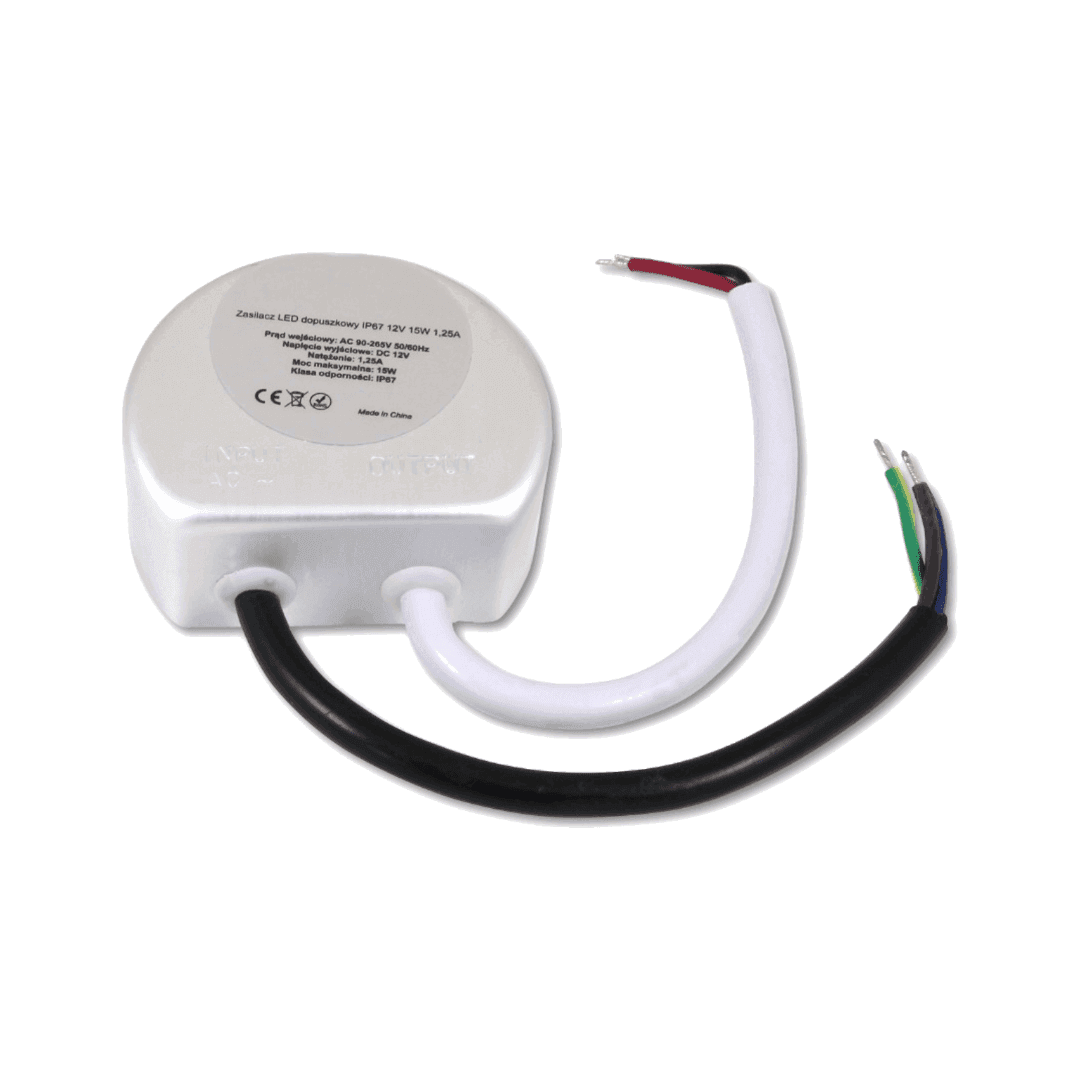 Zasilacz do LED AC230V/DC24V 20W IP67 dopuszkowy