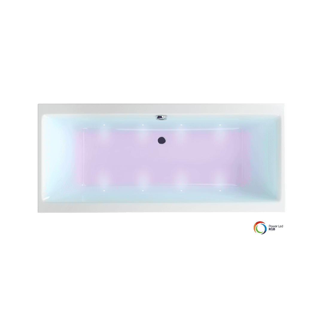System podwodnego oświetlenia w wannie, chromoterapia 8-punktowa