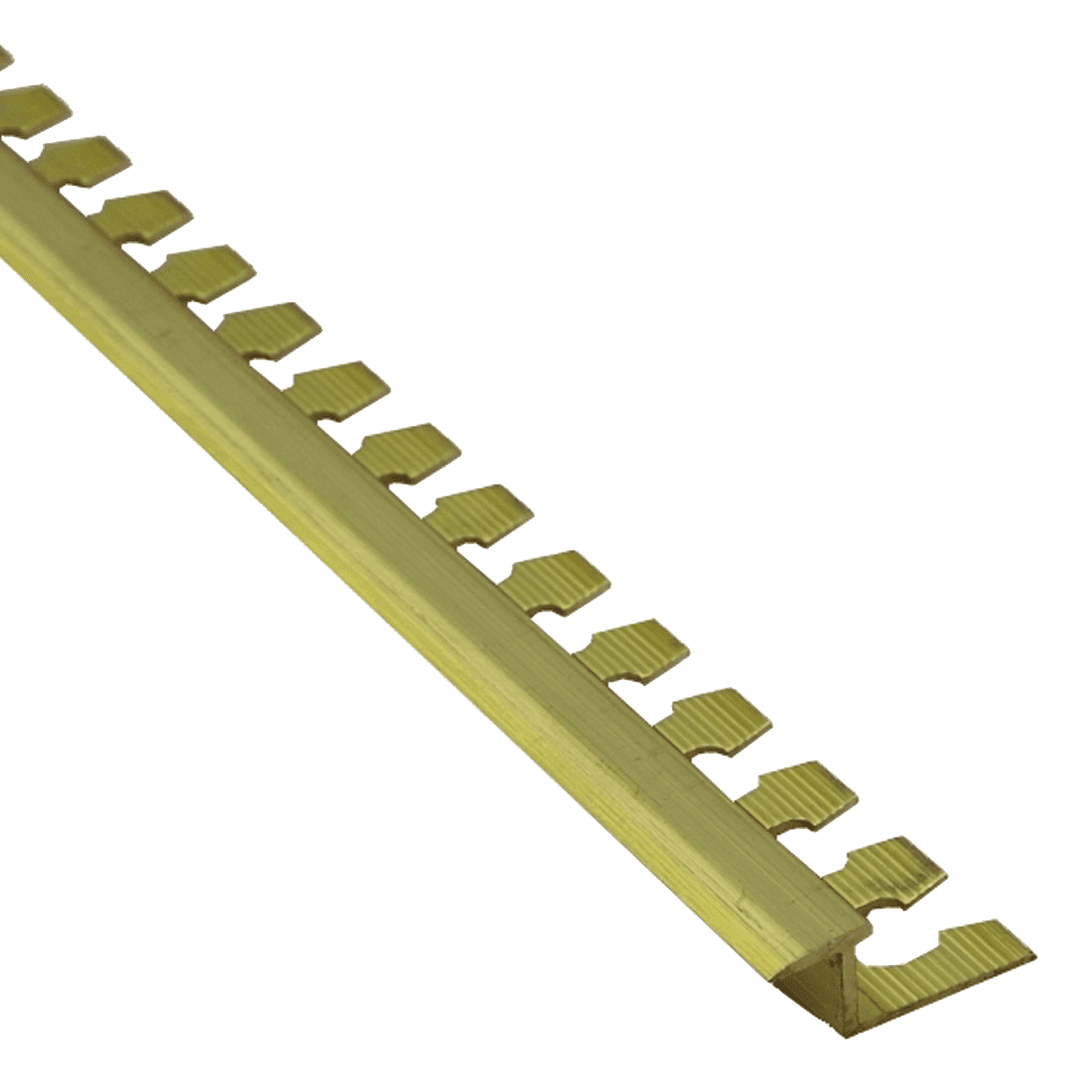 Profil PS przejściowy do gięcia 10 mm długość 200 cm, mosiężny, surowy