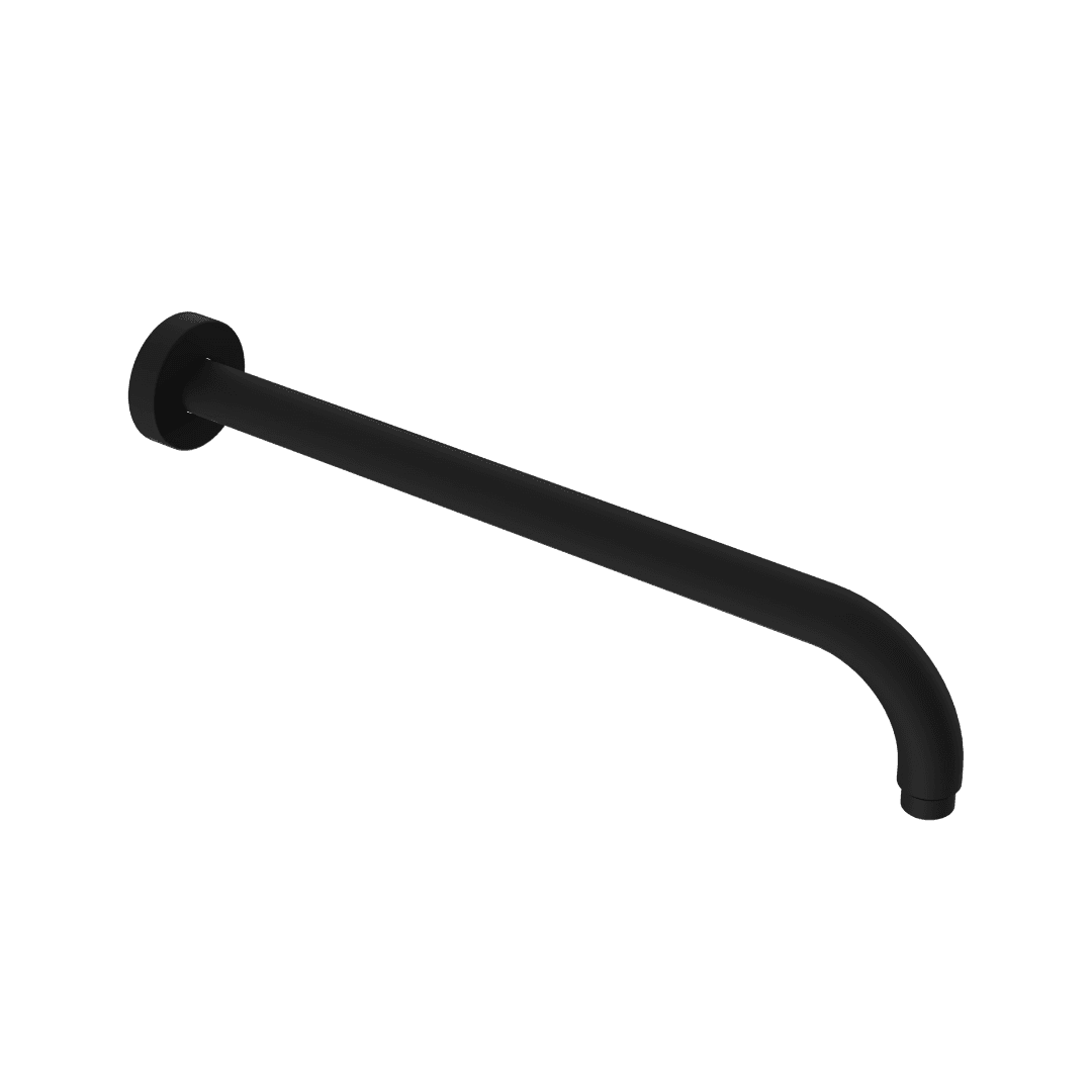 Rami臋 prysznicowe 艣cienne 40 cm okr膮g艂e, czarny mat