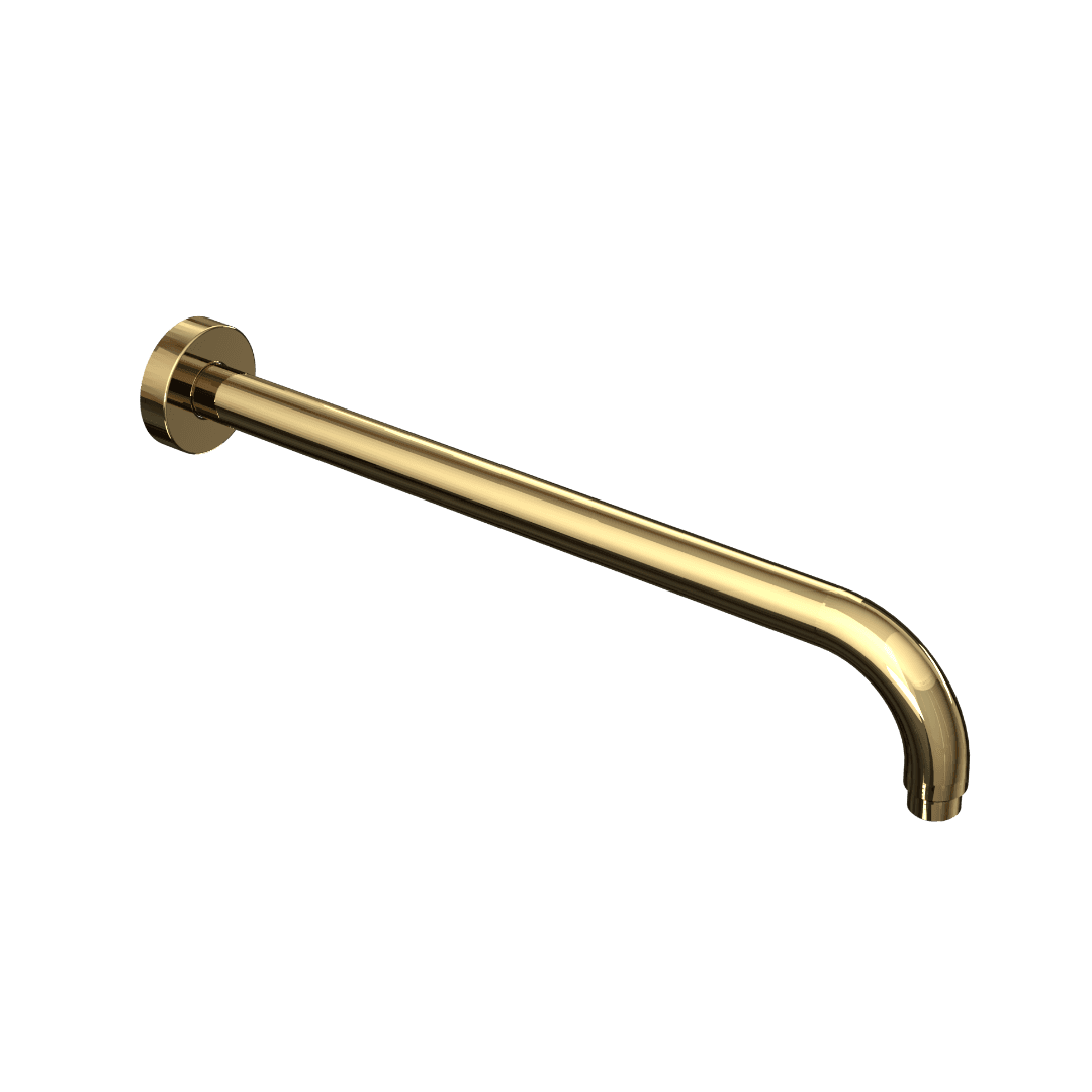 Rami臋 prysznicowe 艣cienne 40 cm okr膮g艂e, z艂oty po艂ysk