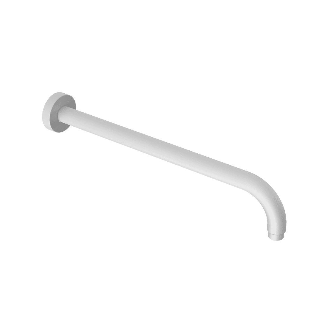 Rami臋 prysznicowe 艣cienne 40 cm okr膮g艂e, bia艂y mat