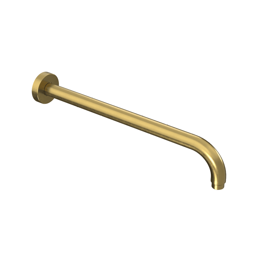 Rami臋 prysznicowe 艣cienne 40 cm okr膮g艂e, z艂oty szczotkowany