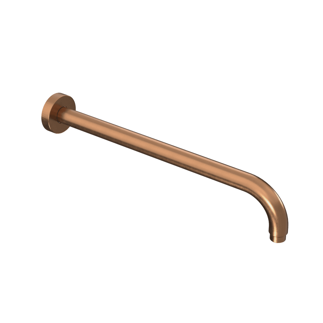 Rami臋 prysznicowe 艣cienne 40 cm okr膮g艂e, miedziany szczotkowany