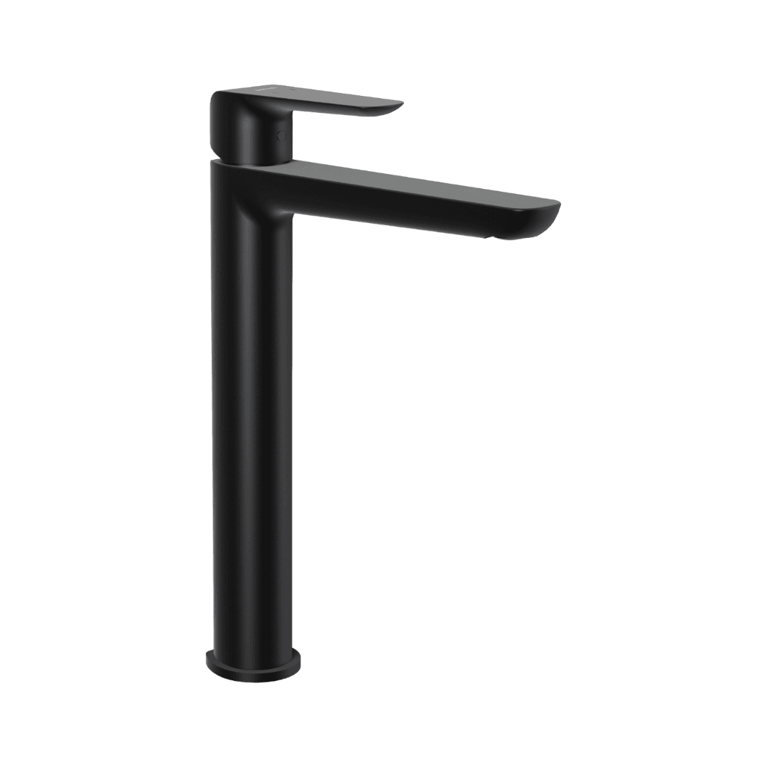 Clever 2.0 bateria umywalkowa stoj膮ca wysoka, czarny soft