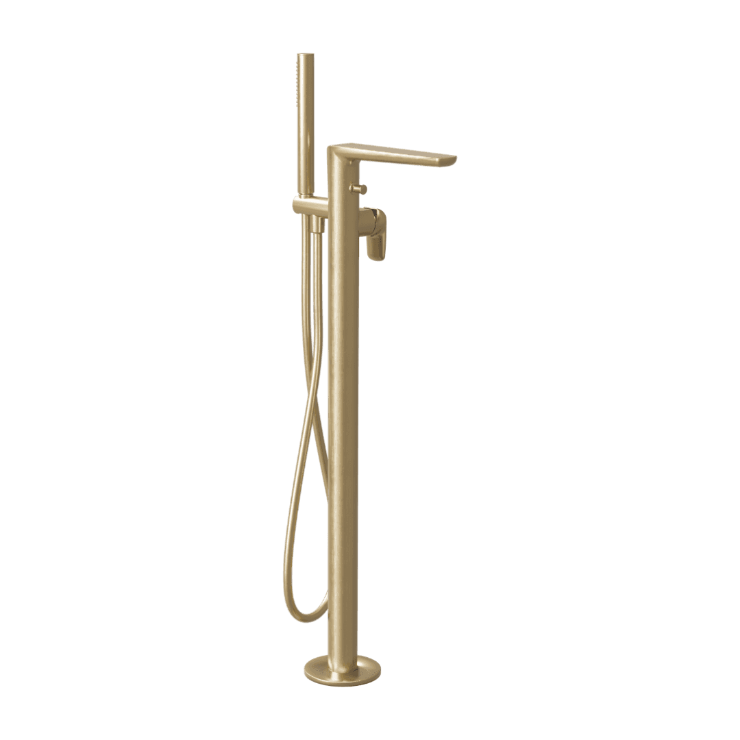 Clever 2.1 bateria wannowa wolnostoj膮ca, z艂oty szczotkowany