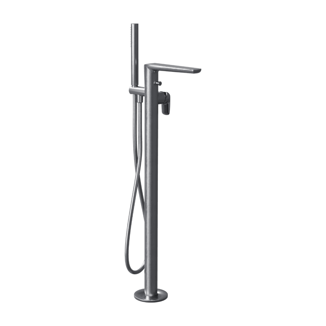 Clever 2.1 bateria wannowa wolnostoj膮ca, grafit szczotkowany