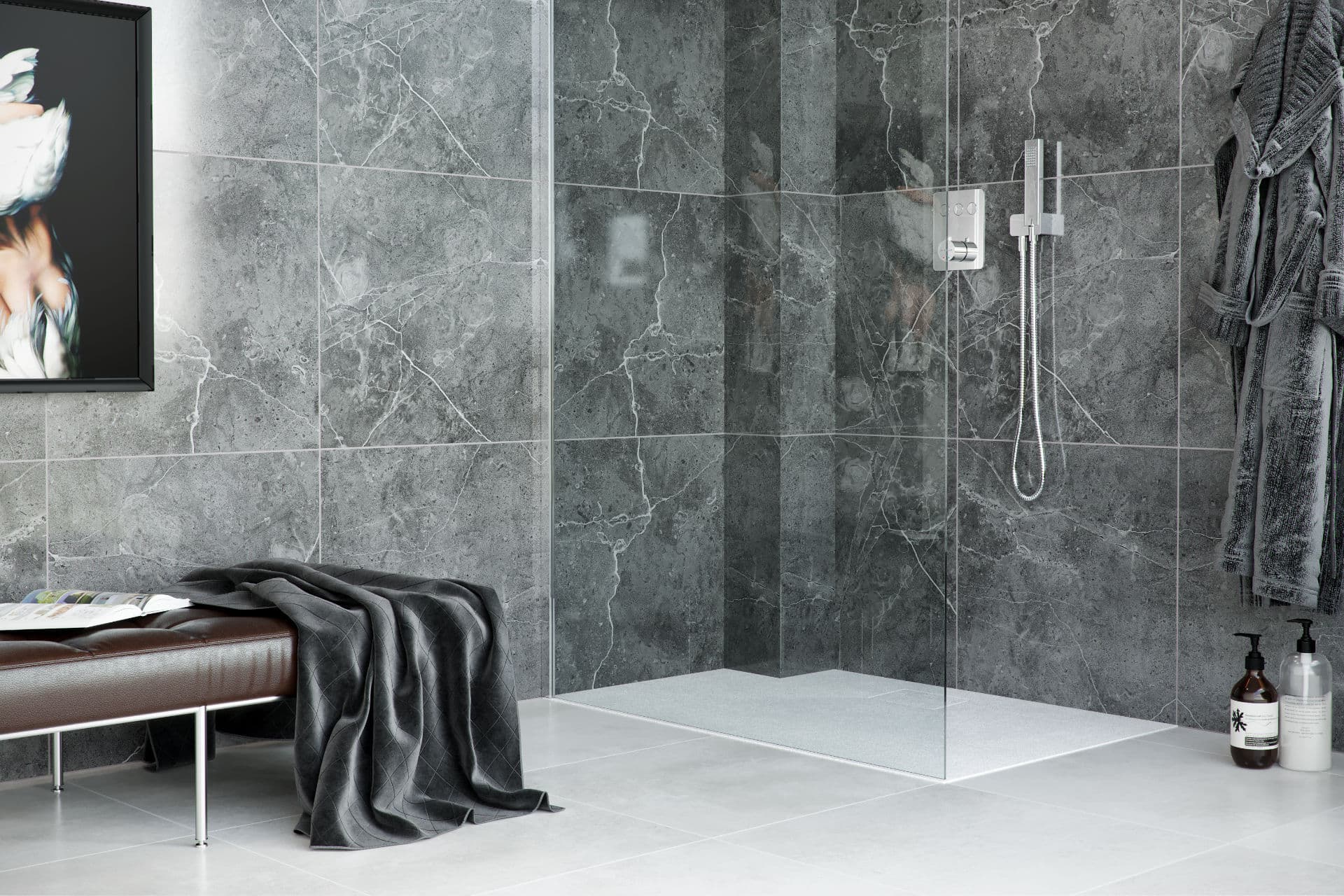 Brodzik LAVANO SLIM 90x90 Biały