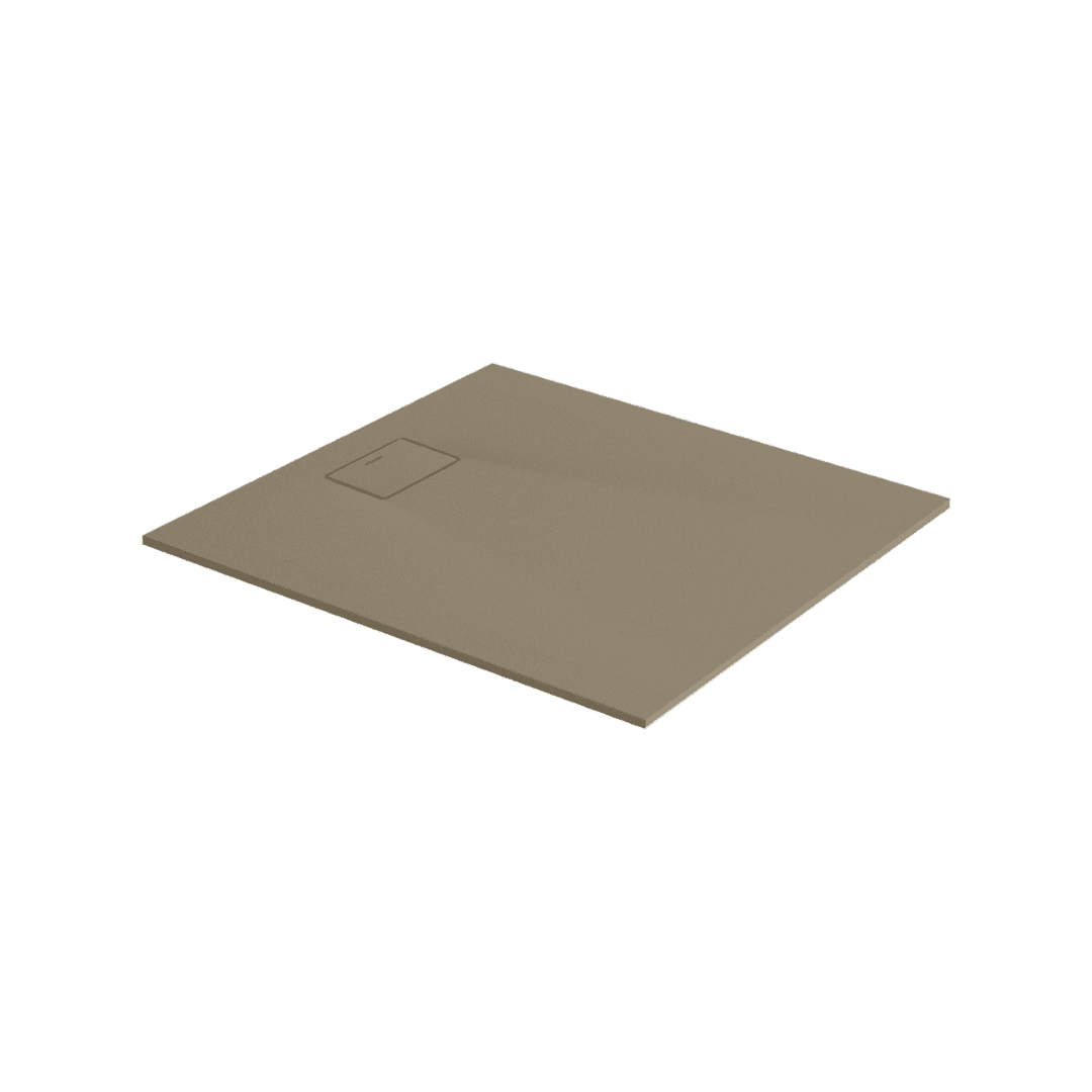 Lavano brodzik prostok膮tny 90x80 cm kompozytowy, cappucino