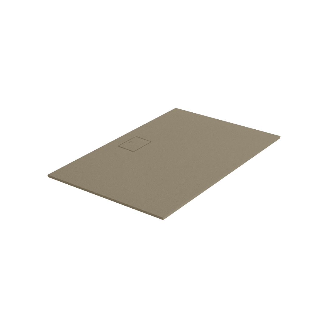 Lavano brodzik prostok膮tny 140x80 cm kompozytowy, cappucino