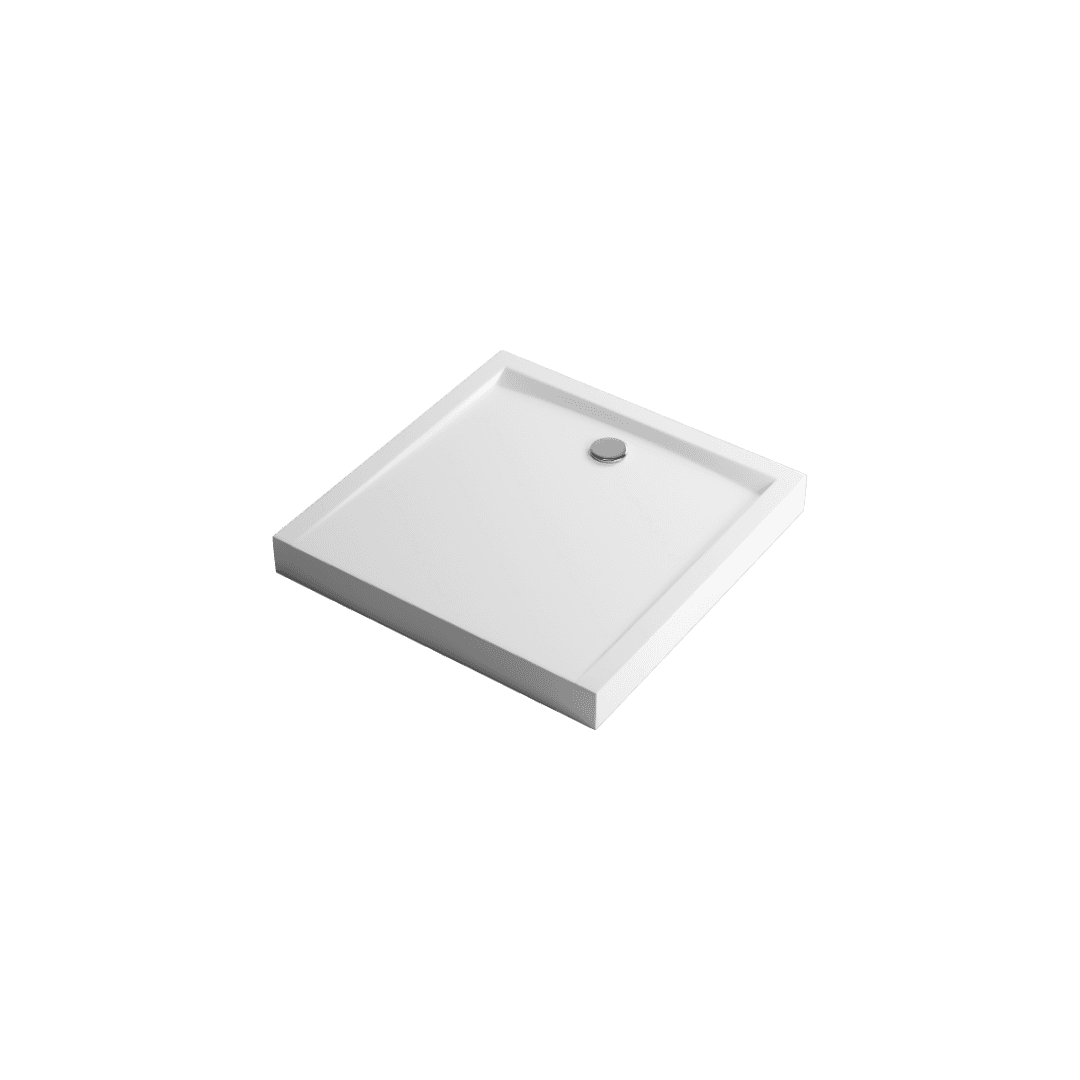 Forma Compact brodzik kwadratowy 100x100 cm wysoki, bia艂y po艂ysk