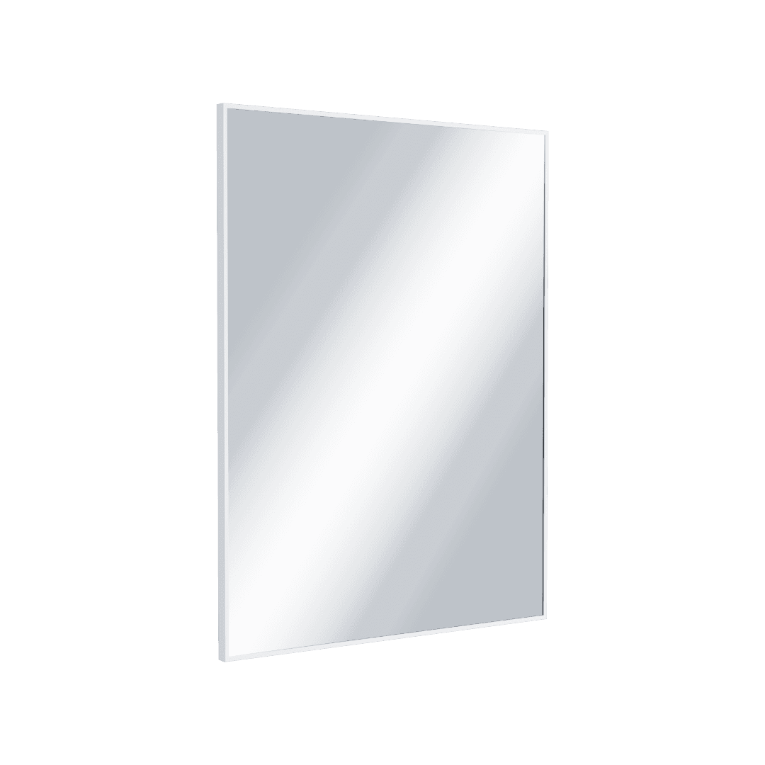 Kuadro lustro 艂azienkowe 80x60 cm prostok膮tne, bia艂y mat