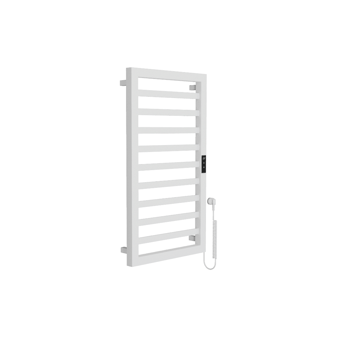 Brego Smart grzejnik 艂azienkowy elektryczny 91x50 cm, bia艂y mat