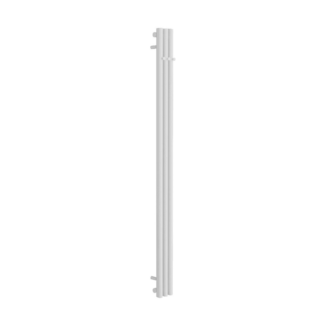 Verdi grzejnik 艂azienkowy pionowy 180x13 cm, 3 profile z haczykami, bia艂y soft