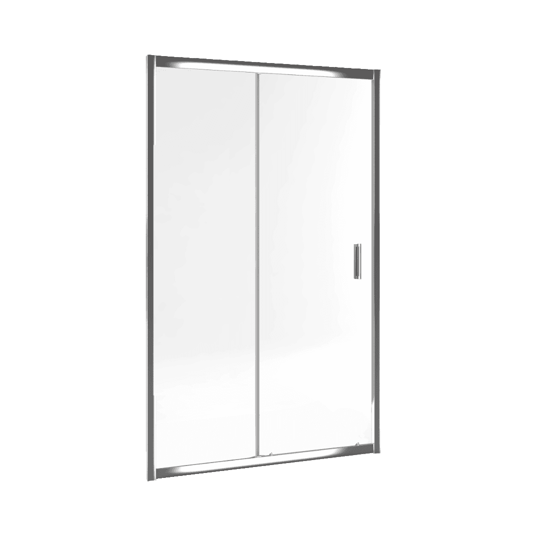 Seria 201 drzwi prysznicowe przesuwne 120 cm, Clean Control, chrom przezroczyste