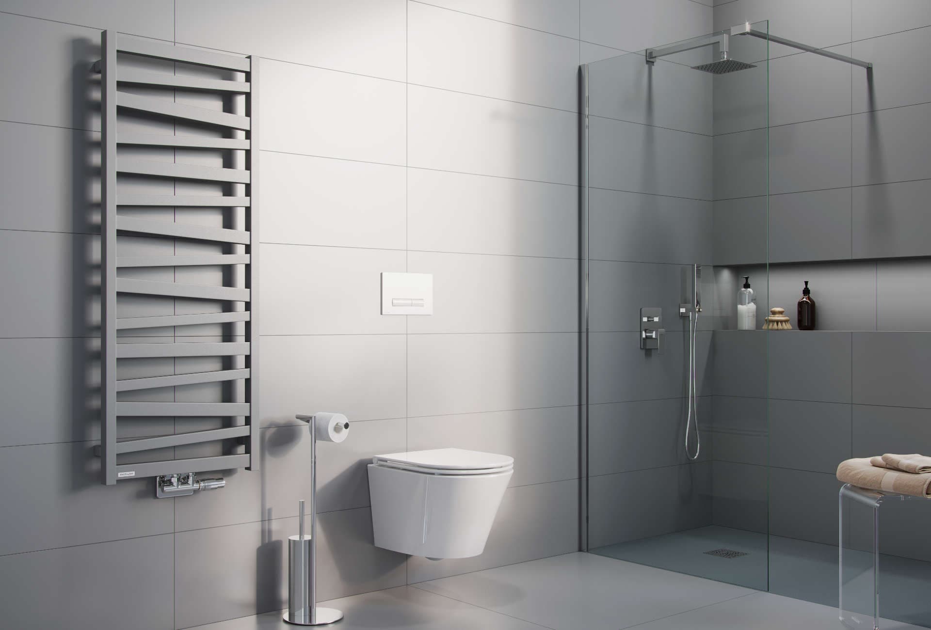 Vidoq walk-in ścianka prysznicowa prosta 100x200 cm, powłoka Clean Control, chrom