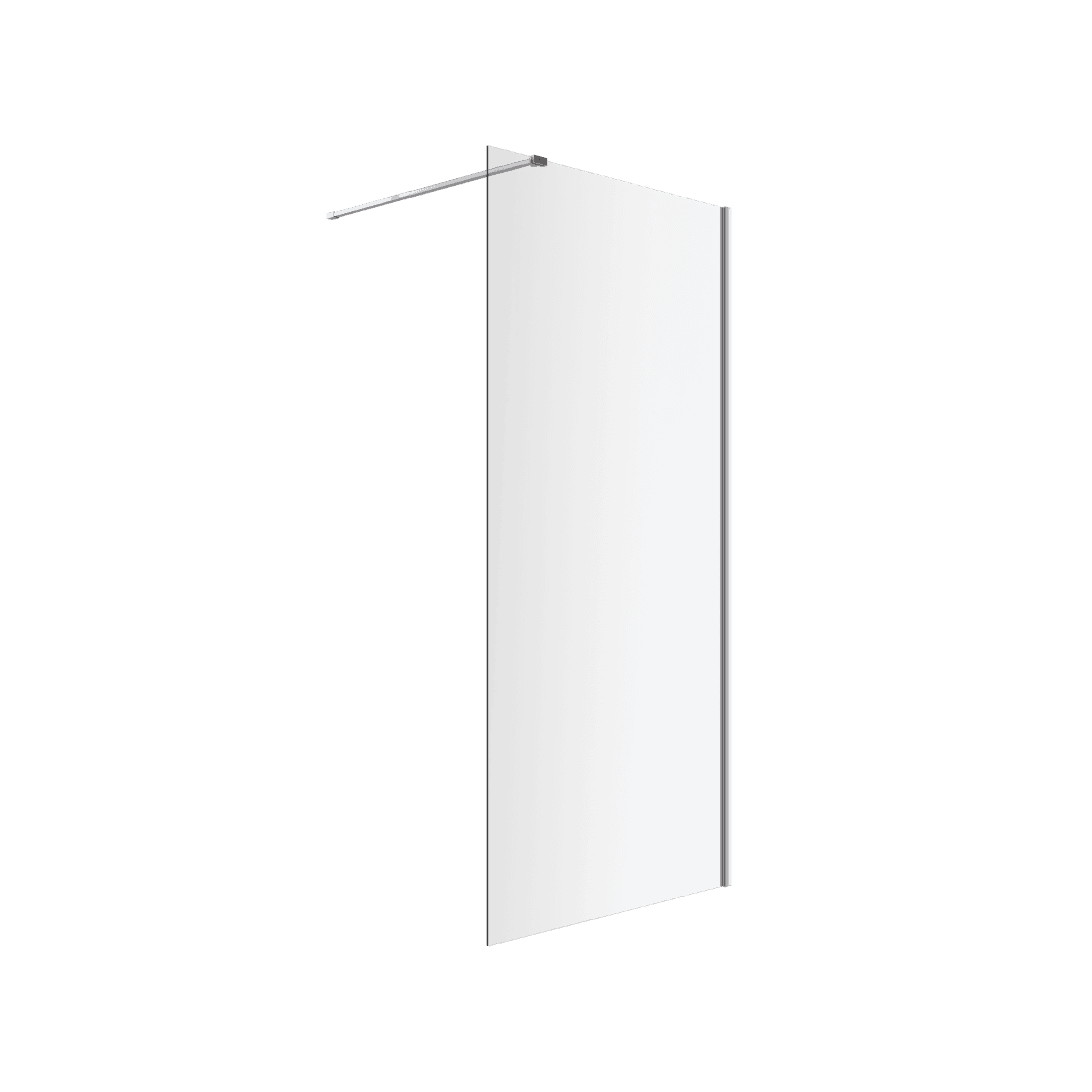 Vidoq walk-in 艣cianka prysznicowa prosta 90x200 cm, pow艂oka Clean Control, szk艂o 6mm, chrom