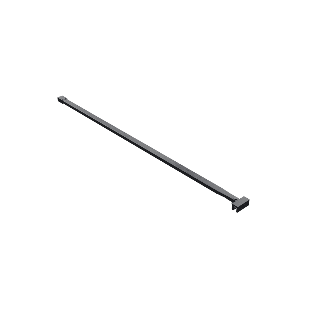 Vidoq wspornik kabiny walk-in 120 cm do doci臋cia, grafit szczotkowany