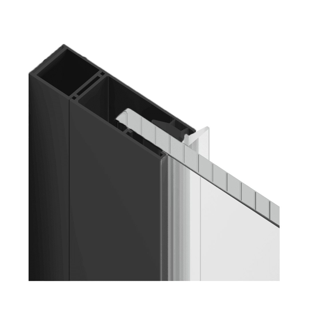 Rols profil poszerzający 15 mm, czarny mat