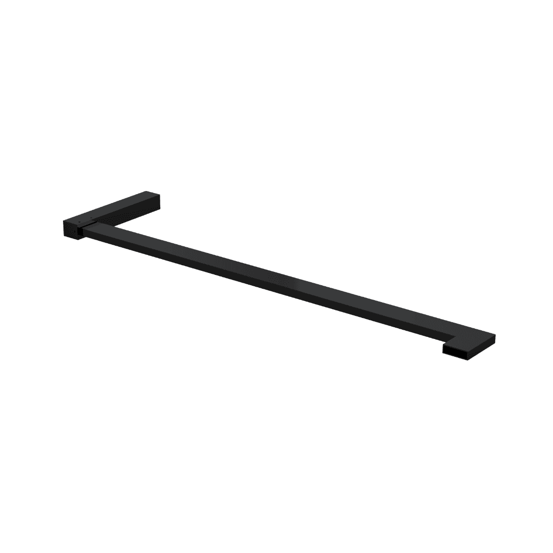 Ortigo wspornik k膮towy "L", dla rozmiar贸w kabiny 100-140cm, czarny mat