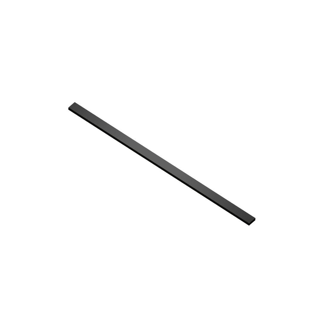 Ortigo wspornik kabiny 120 cm do doci臋cia, czarny mat