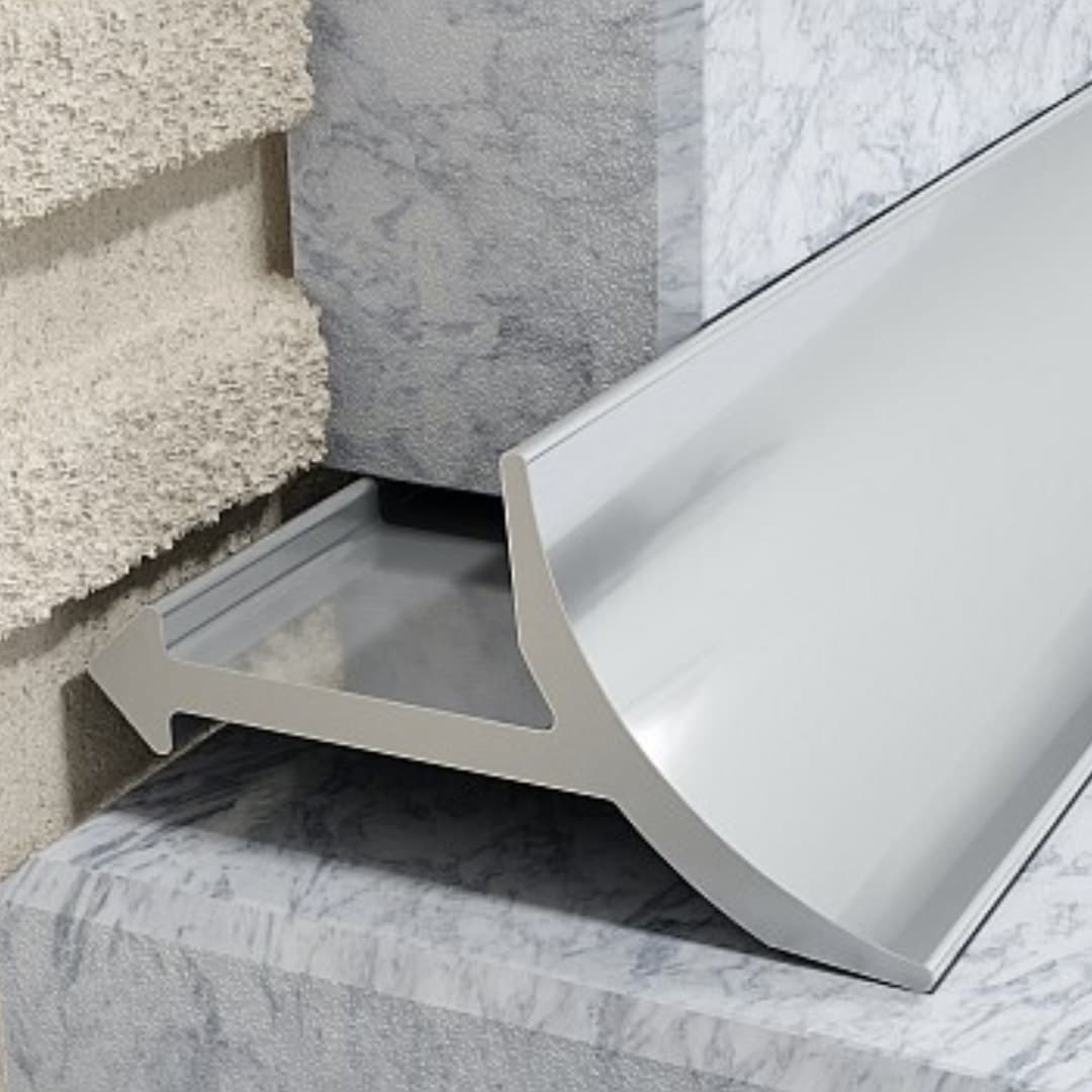 Profil W wewn臋trzny 10 mm d艂ugo艣膰 250 cm aluminiowy, anodowany srebrny