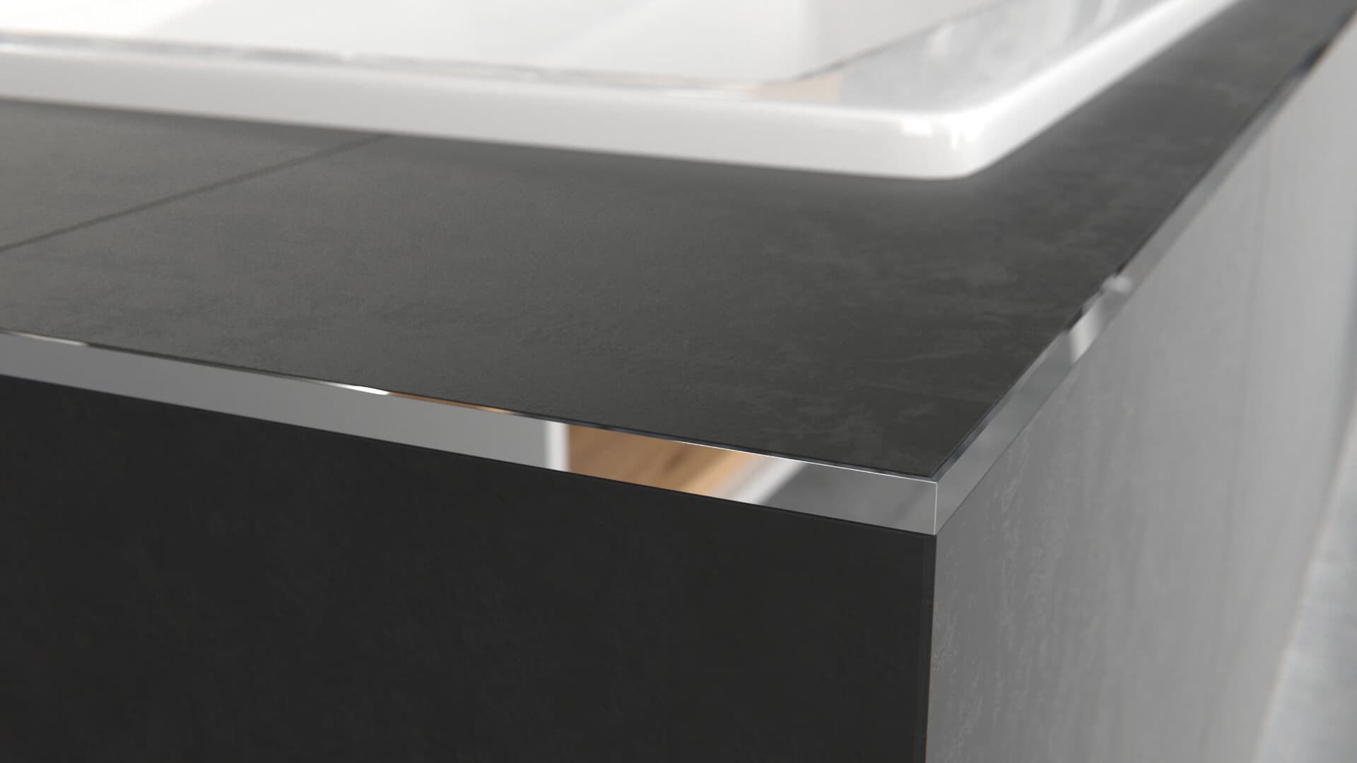 Profil L licowy prosty 10 mm długość 250 cm, aluminiowy, anodowany miedziany szczotkowany