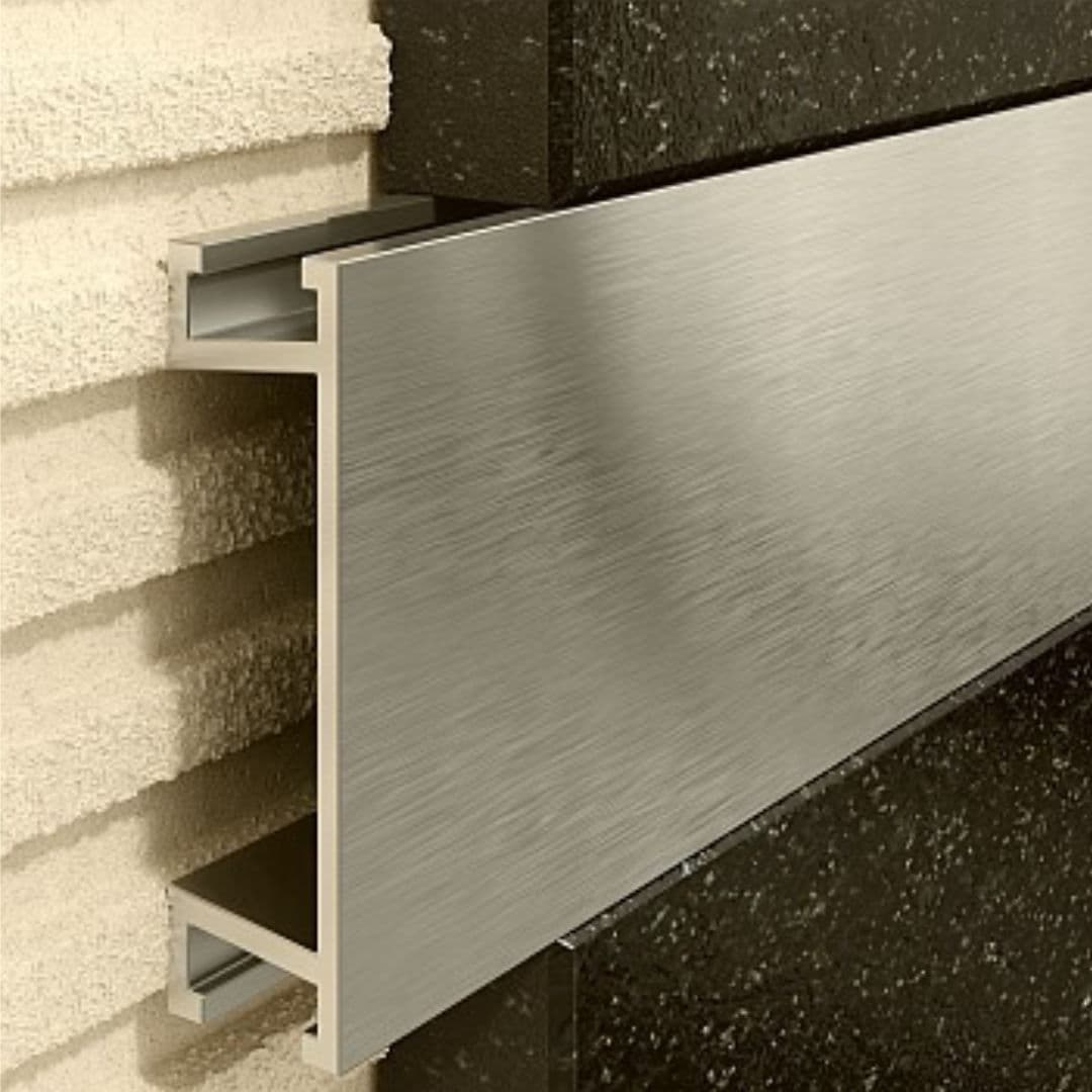 Profil U Listello 30 mm, d艂ugo艣膰 250 cm aluminiowy, anodowany inox szczotkowany