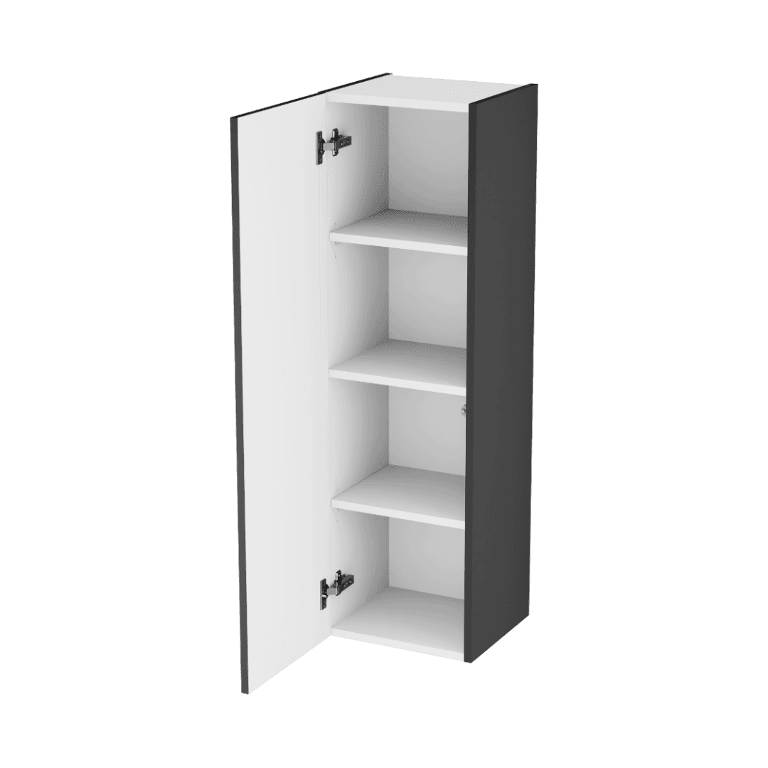 Blanko side wall cabinet 110 cm, black soft