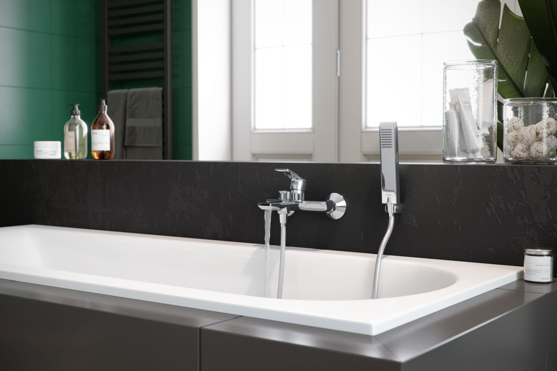 Aurum Slim wanna prostokątna 150x70 zestaw Glad
