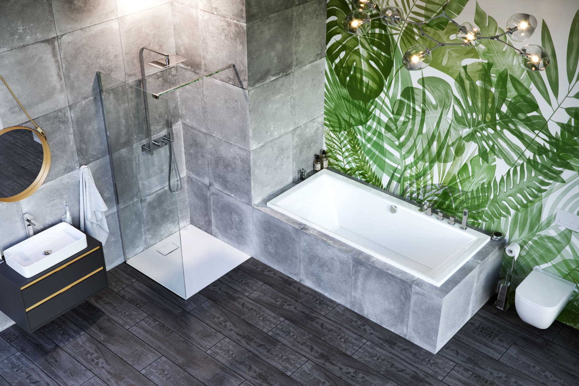 Wanna prostokątna Crown Grand 190x90 przestronne wnętrze