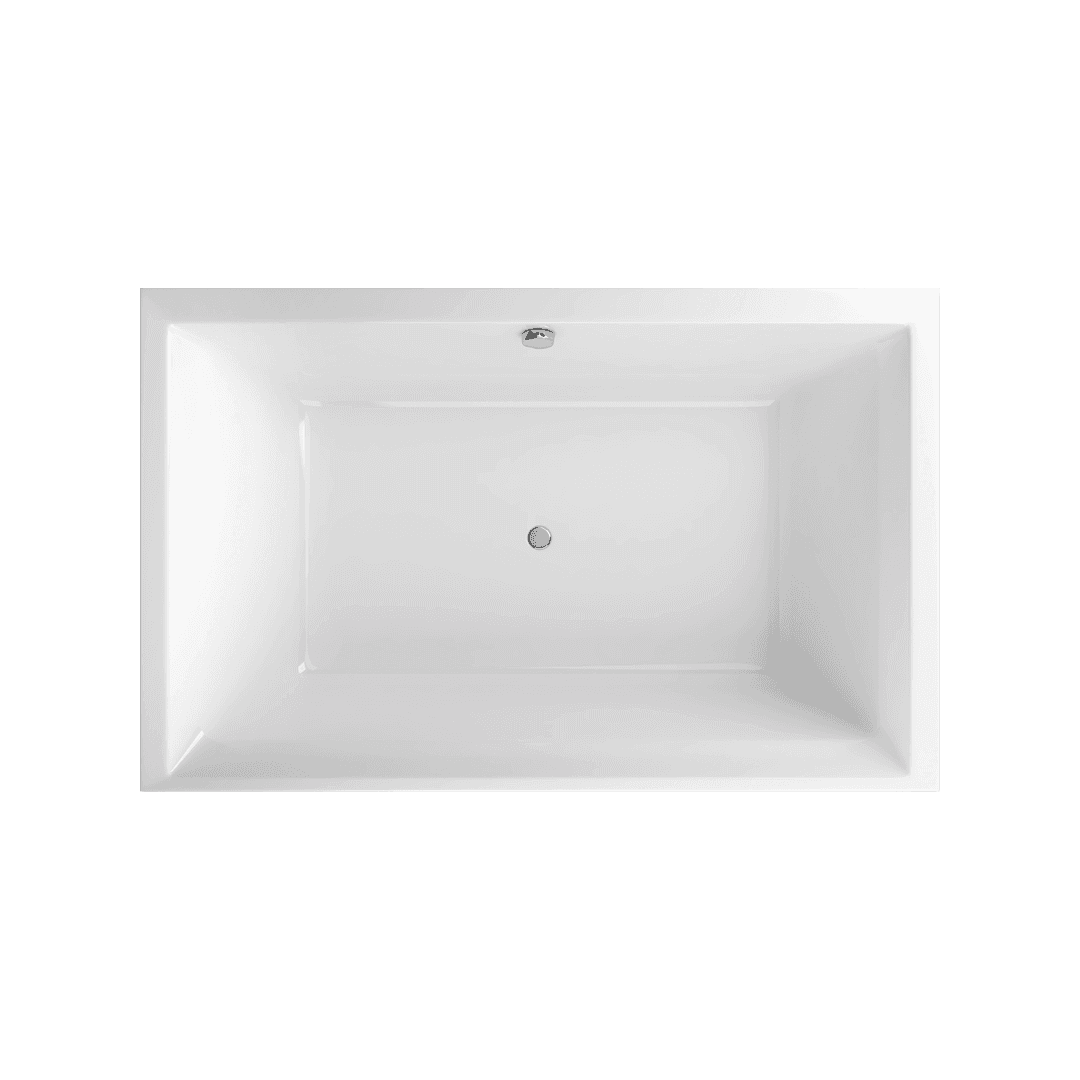 Crown Lux wanna prostok膮tna 190x120 cm bia艂y po艂ysk