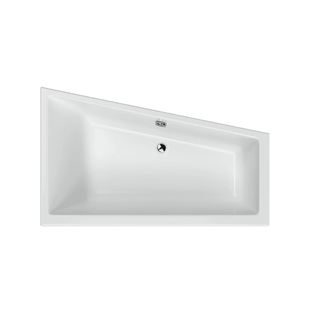M-Sfera Slim wanna narożna 160x95 cm prawa, bialy połysk