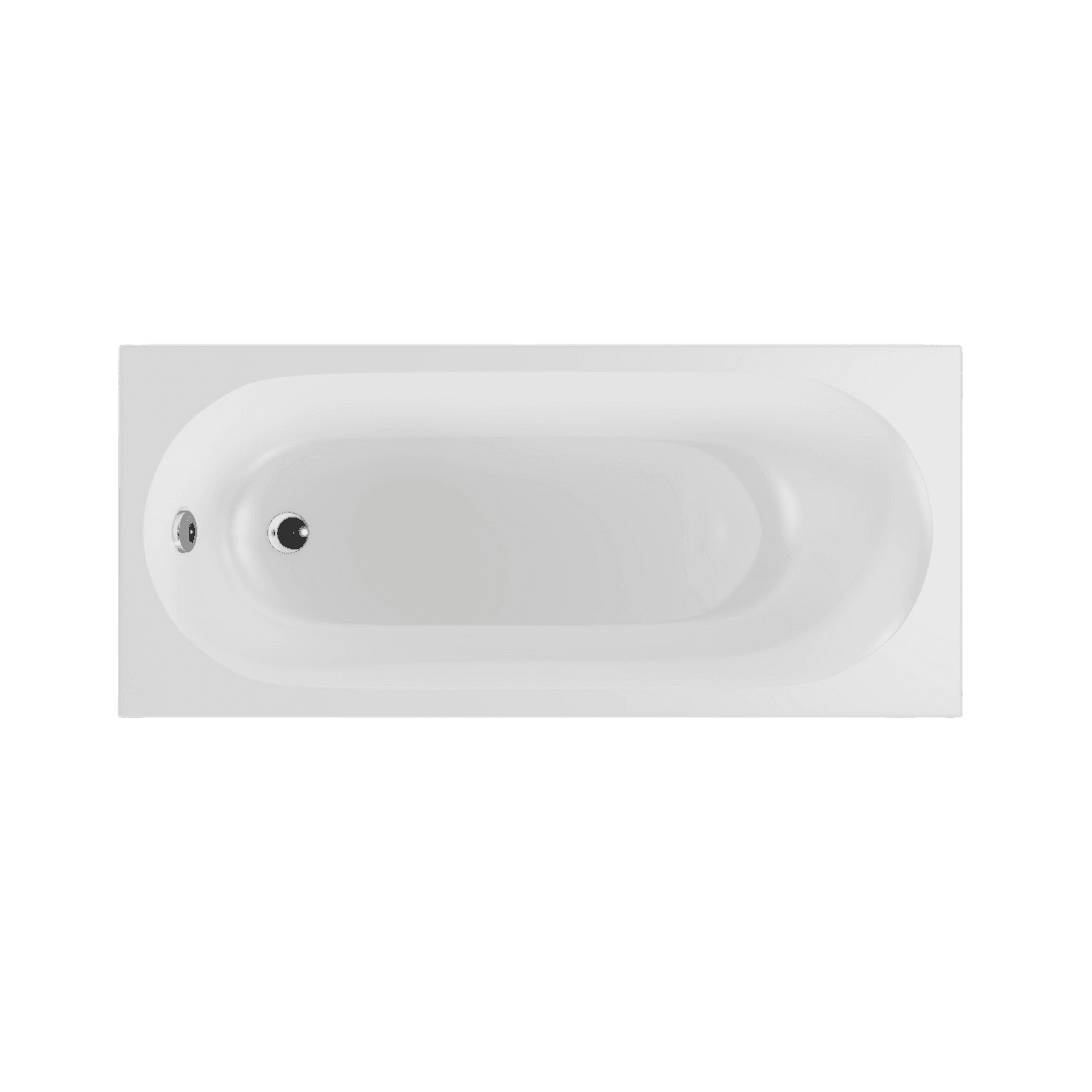 Oceana Slim Mono wanna prostok膮tna 160x70 cm, bia艂y po艂ysk