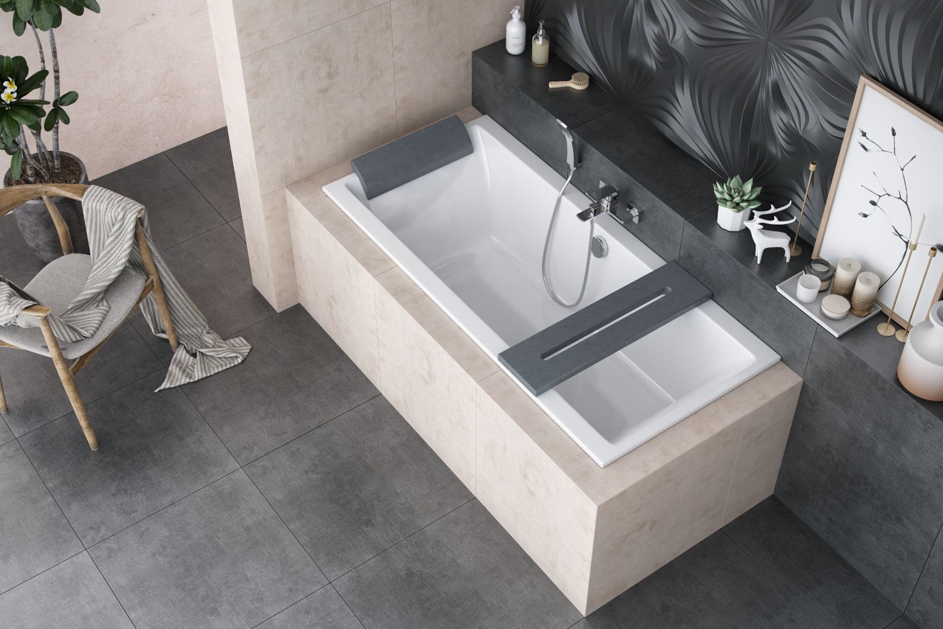 Pryzmat Slim wanna prostokątna 160X75 Level