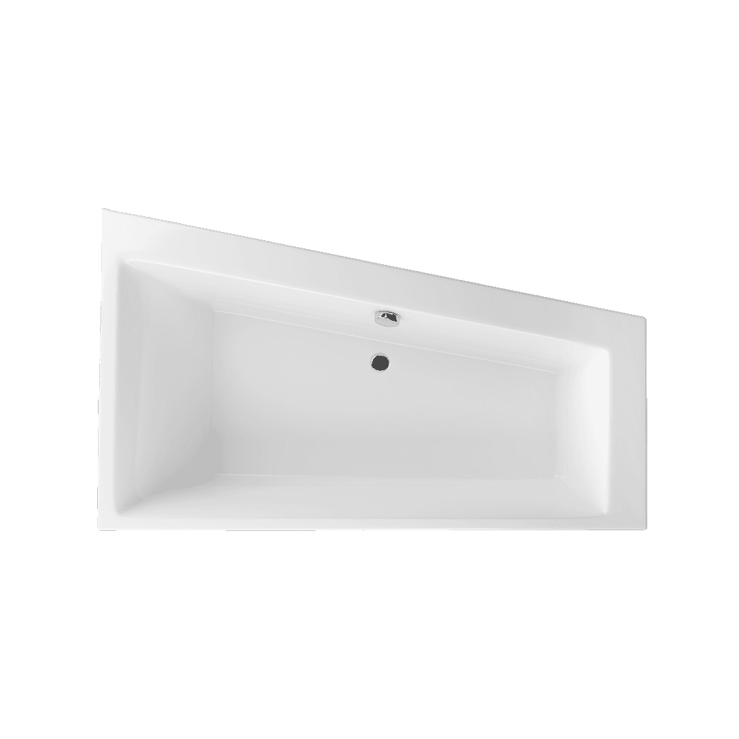 Sfera Slim wanna narożna 170x100 cm prawa, bialy połysk