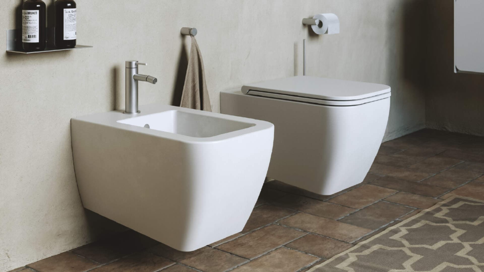Quadra zestaw miska WC bezrantowa